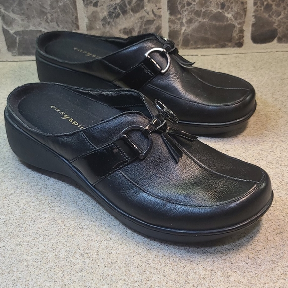 Easyspirit size 7 Black slide shoes. - Picture 3 of 11